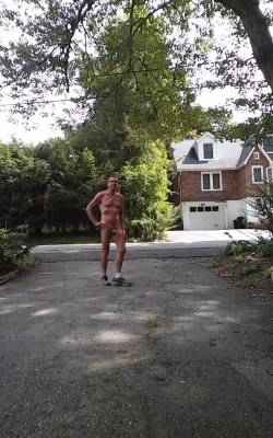 Nude men on the street