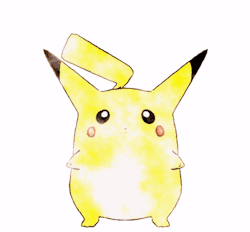 lwamfhmartiboxdotty9:  3D Pikachu model in classic watercolour Ken Sugimori style 