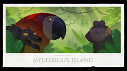 Mysterious Island (Islands Pt. 3) - title carddesigned and painted by Joy Angpremieres Tuesday, January 31st at 7:30/6:30c on Cartoon Network