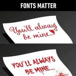 sixpenceee:  Fonts matter! Hah.
