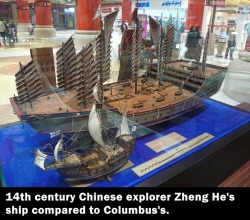 zuky:  intheseskreetz:  Not only did this nigga end up in the wrong place he did it im a tiny swagless ship. I’m done.  This kind of makes it sound like Zheng He only had one ship, or maybe some tawdry three-boat dealio like Columbus. Nah, admiral Zheng