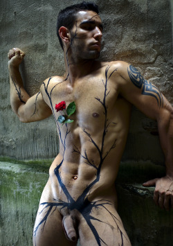 ohthentic:  aguywithoutboxers:  November 18, 2014   Nude Plant  A Rosebush Grows in the Ghetto by Ricardo Muniz for TMF Magazine Issue No 9.   ohthentic 