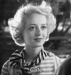 tracylord:  Bette Davis said in an interview with Barbara Walters that her “I’d like to kiss you but I just washed my hair” line in The Cabin in the Cotton (1932) was her all-time favorite movie line. 