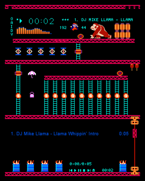 never-obsolete:  Donkey Kong for Winamp