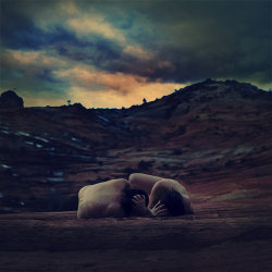 pebbles on a mountain by brookeshaden 