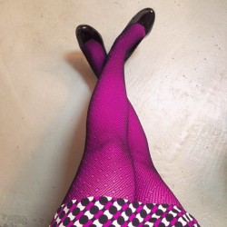 hoseb4bros:Day 4 of my #100in100 #fashion challenge with layered #tights #fishnets #hosiery #nylons #hoseb4bros