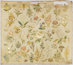 robert-hadley: Sampler ( England ), 1800-1850 silk, metallic thread. Source: cooperhewitt.org 