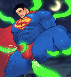Oh, God! Super Cum! My last superpower! The kryptonite won!!!!!!!!