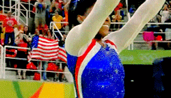 mustafinesse:   Simone Biles wins the 2016 Women’s All Around Gymnastics Competition at the games of the XXXI Olympiad in Rio de Janerio, Brazil with a score of 62.198, finishing two points ahead of the next gymnast.     