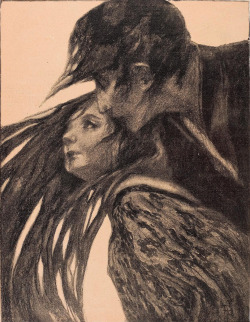 zombienormal:  The Kiss. Fritz Hegenbart, Jugend magazine, 1900. Via. 