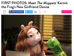 zombinaandthesodomites: sparklesblue:  buzzfeedgeeky:    I see you Kermit. Once you made that Lipton money, you traded in Miss Piggy for a younger and more botoxed version. #thesefrogsaintloyal  This is so wrong. 
