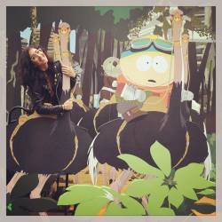 Just me &amp; my buddy Cartman going on a casual ostrich ride! #southpark20  (at Javits Center)