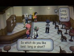 I saw that, and though &ldquo;did you really just say that to me?&rdquo; My Pokemon Y character is female so yeah.