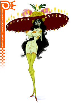 slewdbtumblng:   ~ La muerte ~ Patreon Reward  Always in time (Mostly not just for the season)   &lt; |D’‘‘‘