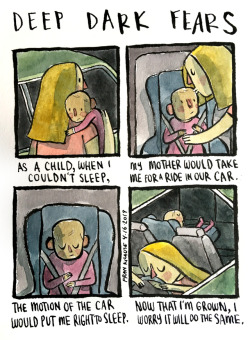 deep-dark-fears:  HIghway hypnosis. A fear submitted by Savannah to Deep Dark Fears - thanks!You can find my two DDF books now, online and wherever books are sold! Pick up a signed copy in my Etsy Store!