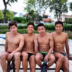 merlionboys:  Good Morning breakfast boys! Lazy public holiday morning. See my individual entries on them! Russell, Joel, Sheng Jun &amp; Zhen Ren. http://merlionboys.tumblr.com/ 