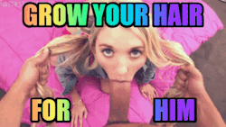 thesissyskunkcumdump:  Sissy Advice #2- Wigs are great and some men prefer short hair but for those who prefer more feminine long hair nothing gets them to fuck your face faster than long natural locks for him to use as handles. 