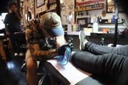 tacocore-:  Throwback to getting my ankle tattoo Follow my instagram: alexlord.ey 