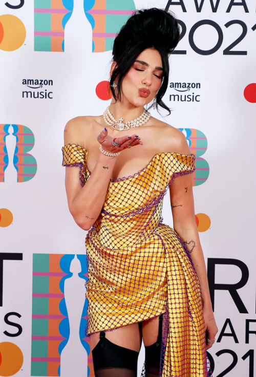 flawlesscelebs:Dua Lipa attends The BRIT Awards 2021 at The O2 Arena in London | May 11, 2021 