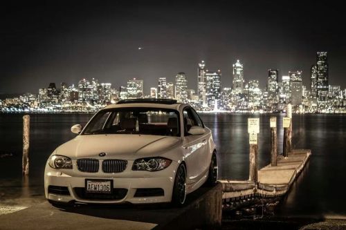 My buddies BMW 135i at Alki in Seattle. Amazing.
