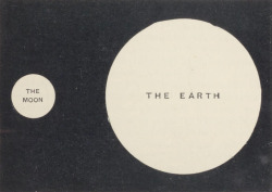 humanoidhistory:The comparative sizes of the Earth and Moon, according to Sir Robert Ball’s Story of the Heavens, 1901. (Linda Hall Library)