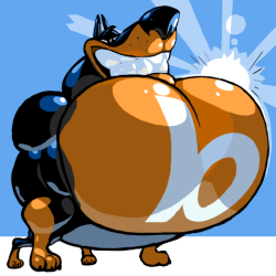 rubberskunkadditionally: casetermk:  blogshirtboy:  rubberskunkadditionally: I love a good feedback loop. BlackShirtBoy swells with pride, and prides in his swelling! What a good dog! Extremely Good Boy alert.  Bullshit I had done, ignore this.  I’ll
