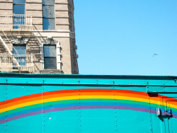 terrysdiary:  Rainbow on the Bowery.