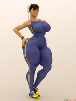 thefoxxxblog:  thefoxxxblog:  Returning to my projects after a PC crash. I did a few pics of Chun-Li wearing her Alpha series outfit. I hope to make a Ryu or Guile model as her partner in a little “fight”. Thanks to @squarepeg3D for sharing this amazing