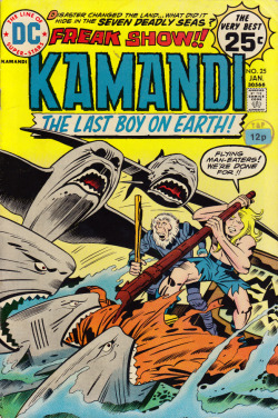 Kamandi No. 25 (DC Comics, 1975). Cover art by Jack Kirby.From Orbital Comics in London.