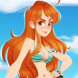 Finished my Nami print for my shop!!