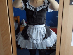crossdressing-habit:  Hi! I hope this is sexy enough for your blog. I’m just starting out in the wonderful world of crossdressing, but I love my french maid outfit!  I want to see more!!!