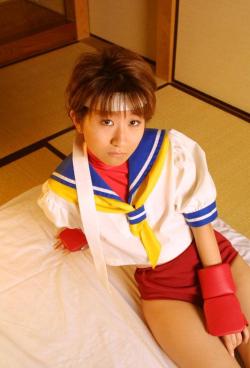 Arisa Kusama - Sakura Kasugano Street Fighter Zero More Cosplay Photos &amp; Videos - http://tinyurl.com/mddyphv New Videos - http://tinyurl.com/l969dqm