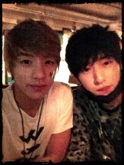 kuuhhh:  I came across this picture when I was following Barom’s old twitter, before he debuted, I knew the guy next to him was a friend, but after Barom debuted and after hearing his friend from LC9 debuted I came across this picture again only to