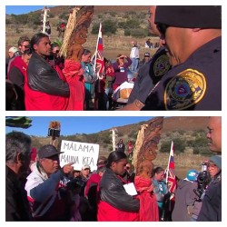princessnijireiki:12 protesters were arrested today at the roadblock formed against construction of the #TMT on #MaunaKea, a sacred site for #KanakaMaoli as well as an ecologically fragile home to many local species and a source for freshwater on the