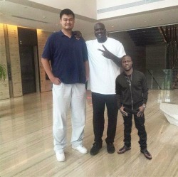 gray-firearms:  legalmexican:  drophacking:  pettyforyourthoughts:  logicisfree:  Yao ming, shaq and kevin hart  why this look photoshopped but i know its probably not lmao     iPhones 6 plus, 6, and 4.  Im taller than kevin. Sweet