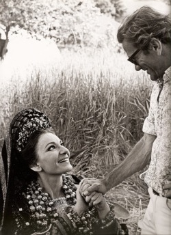 barcarole:  Maria Callas and Pier Paolo Pasolini filming Medea, 1969.  