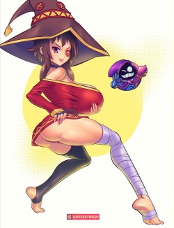 supersatansister:  Boob Wizard gets Megumin (Konosuba)! Darkness is next on BW’s list.– Like my lewds? Support me on Patreon! (or reblog this post for free!)