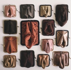 ffffjjjj:  hahamagartconnect:  THINGS WE LOVE: the Suzanna Scott (@suzanna_scott) ‘Coin Cunt’ project - old kisslock coin purses, turned inside out, folded and stitched to resemble a vulva.  This is so fucking clever, omg.  