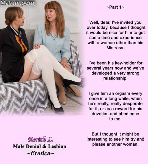My Male Chastity and Lesbian Denial Books - Most are currently 30% offhttps://www.smashwords.com/profile/view/AerithLThank you for supporting my continued writing and captions. My NEW Chastity book should be PUBLISHED in early May.