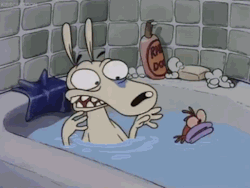 dibleton:  lancerbuck:  tenderule34:  Trash O’ Madness  Nekkid Rocko is always a nice thing.  I really hate people just lowering this to mere MMM nekkid rockoLook at this animation, look how fluid it is, how expressive and nicely timed.    seriously,
