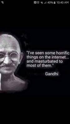 Mmm thanks Gandhi for these words 