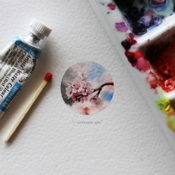asylum-art:  Postcards for Ants, Artist Creates A Miniature by Lorraine LootsArtist on Tumblr | Facebook | Instagram Cape Town-based artist Lorraine Loots  took up a remarkable 365-day challenge: to create a miniature painting  every single day for an