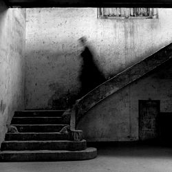 red-lipstick:  Rodney Smith (American, b. 1947) - 1: Gary Descending Stairs, 1995  2: Collin with Magnifying Glass, Alberta, Canada, 2004  3: Men with Boxes on Head, Brunswick, GA, 2001  4: Question Mark Picture, Longwood Gardens Pennsylvania, 1997