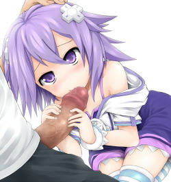 kantai-hentai-dreams-steflames:  mmm poi nepu &lt;3 Here is Hyperdimension Neptunia hentai nepu part 4 poi &lt;3 Here we have our little Neptune wanting to suck dick really good poi &lt;3 Vert giving a great titty fuck with her breasts and receving cum