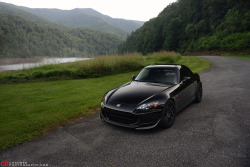 chadbee:  My friend Kevin brought his S2000 to The Tail of the Dragon this weekend with me and some other friends. Heres a few photos of his car, which has like 15k miles on it, Advan wheels with RE11’s, Ohlins Coilovers and Recaro SPG Seat. 
