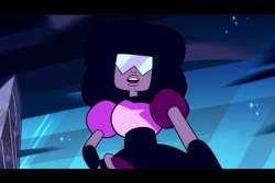 therubyredkedskid:  icatmcfly:  Garnet is so important okay I need to rant about it for a  second cuz okay most “magical girls” or “super heroines” or  what-have-you characters are almost always thin, light skinned, slender,  “cute”, uber