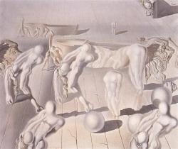 salvadordali-art:    Invisible Sleeping Woman, Horse, Lion (1930)   Salvador Dali   