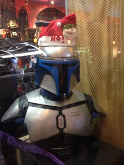 Jingle Fett, the Bounty Hunter who Fragged Christmas. Succeeded after his death by Ho!ba Fett.