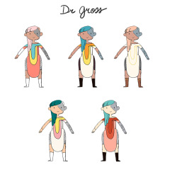 sennwald:Some young Dr Gross and Frieda concepts I drew for Islands part 5: Hide and Seek. I was thinking a lot about Solaris and 70′s sci-fi in general. by writer/storyboard artist Aleks Sennwald