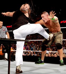 fishbulbsuplex:  Bray Wyatt vs. John Cena